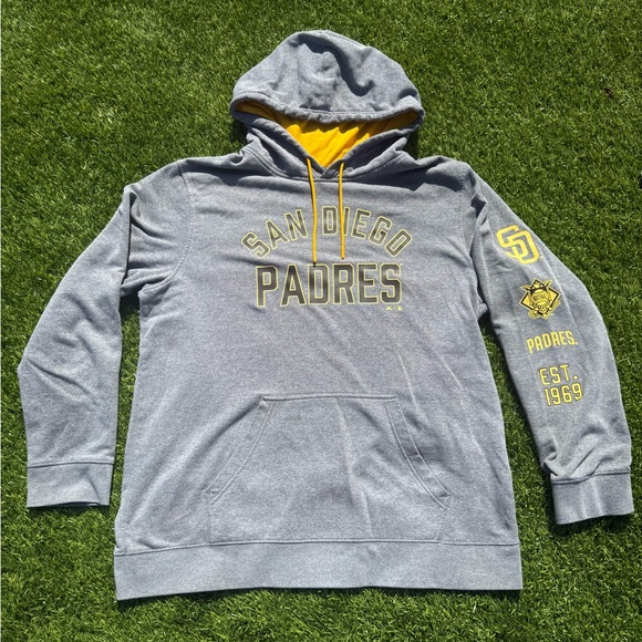 Majestic Other - Majestic San Diego Padres Gray Hoodie - XL